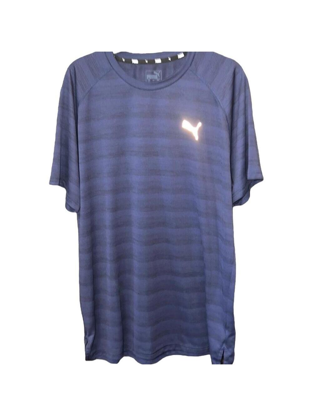 Puma | Men's Blue Short Sleeve Shirt | Size XL | 0018